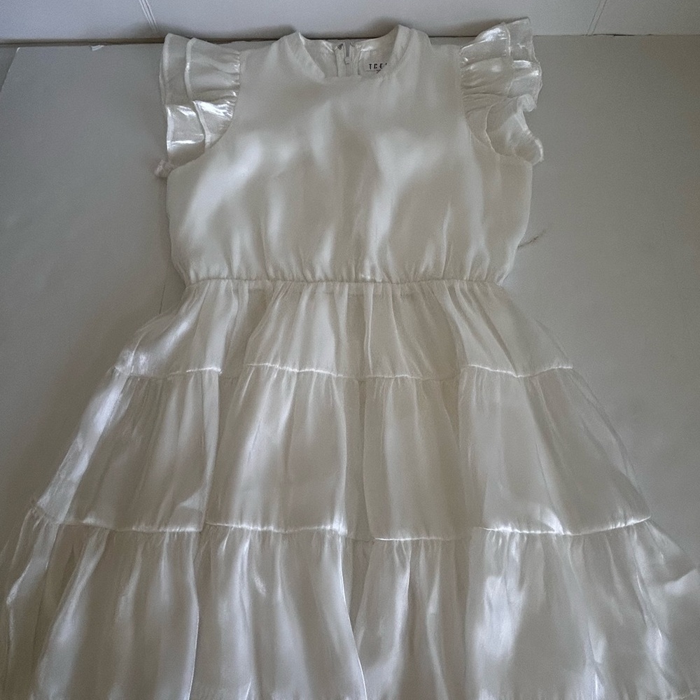 TCEC Cream Ruffle Sleeve Mini Dress - Picture 2 of 8